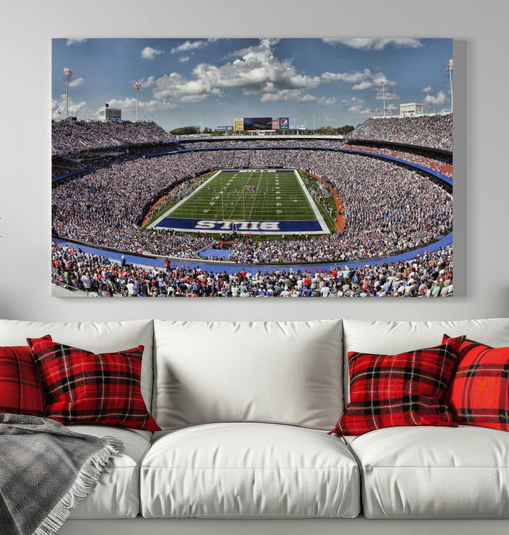 Bills Stadium Wall Art Canvas Print