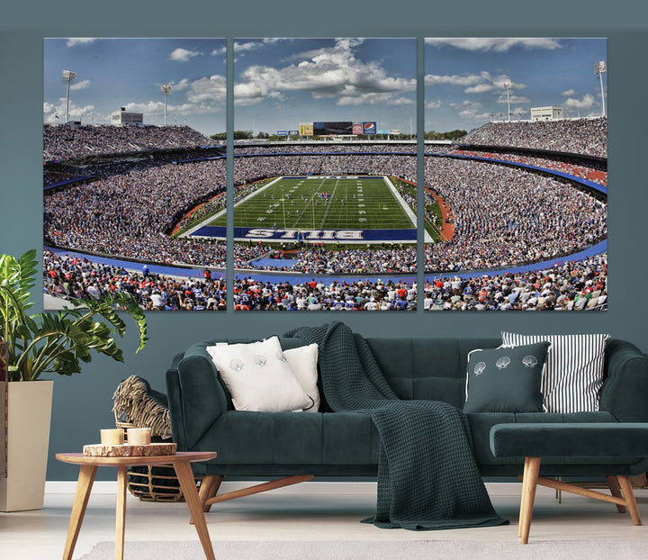 Bills Stadium Wall Art Canvas Print