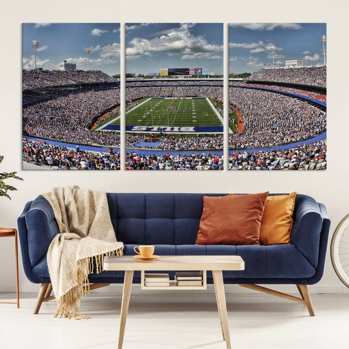 Bills Stadium Wall Art Canvas Print