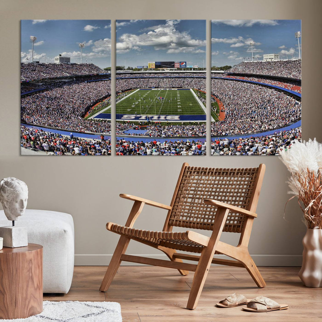 Bills Stadium Wall Art Canvas Print