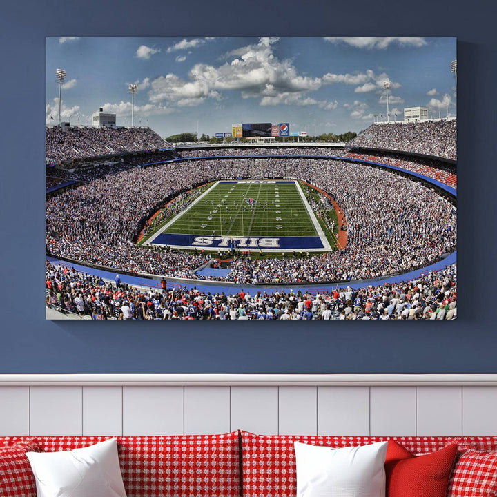 Bills Stadium Wall Art Canvas Print