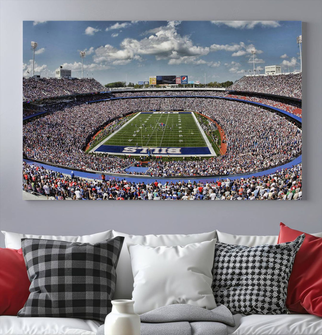 Bills Stadium Wall Art Canvas Print