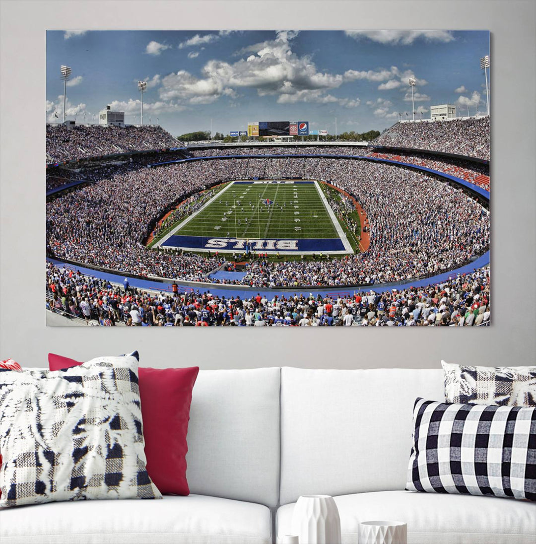 Bills Stadium Wall Art Canvas Print