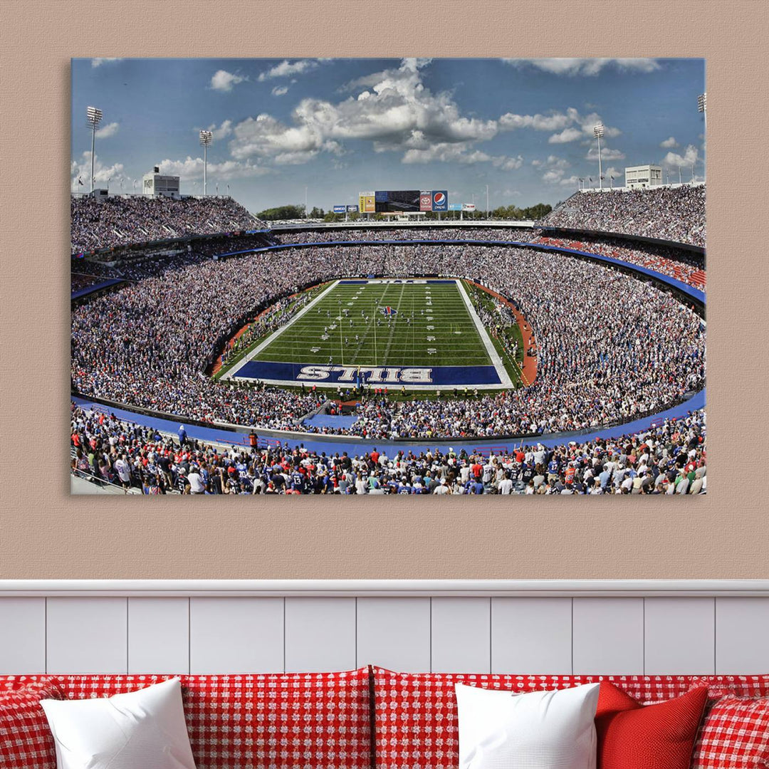 Bills Stadium Wall Art Canvas Print