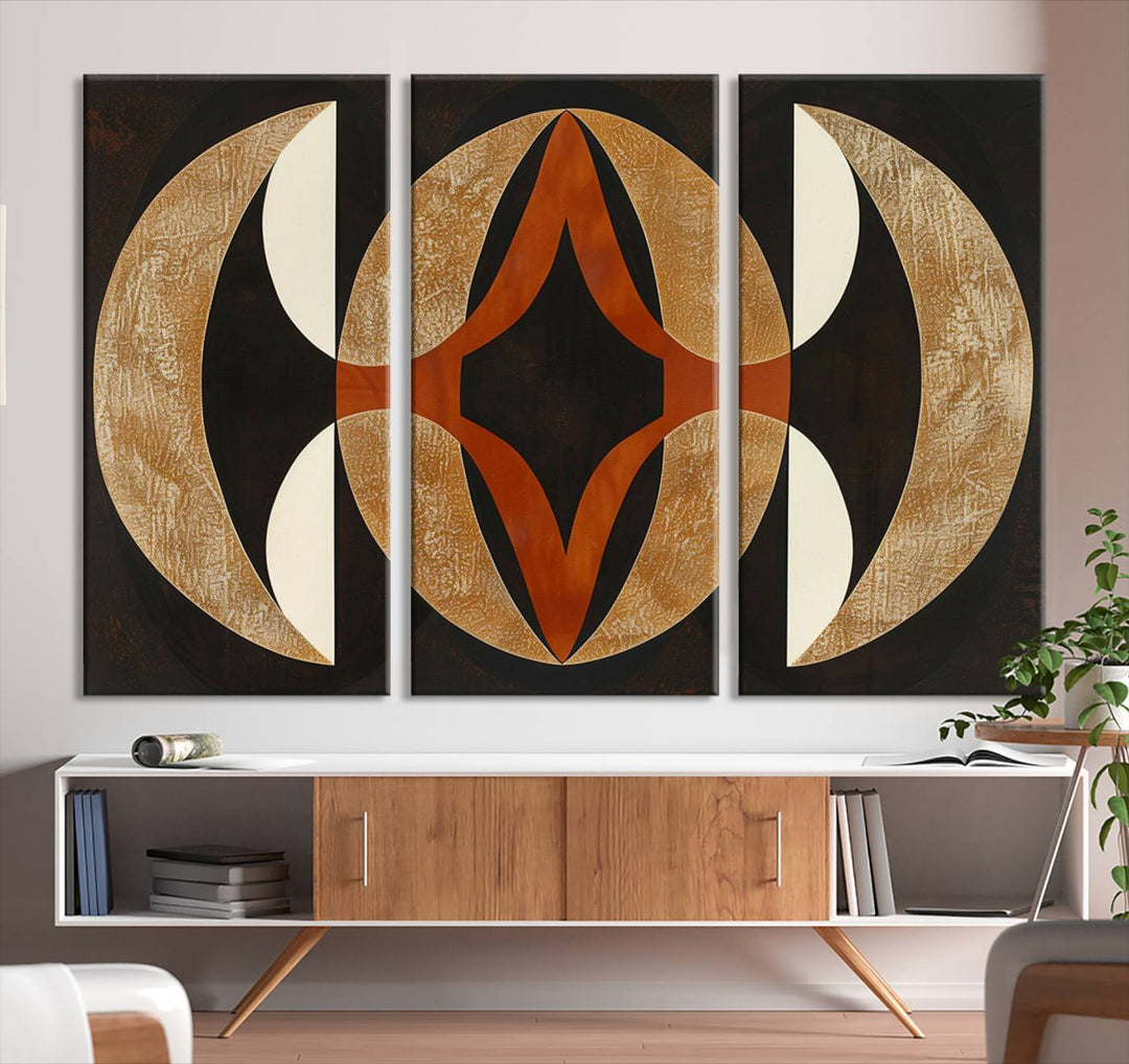 Black Abstract Wall Art Canvas Print