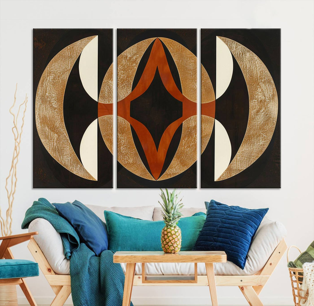 Black Abstract Wall Art Canvas Print