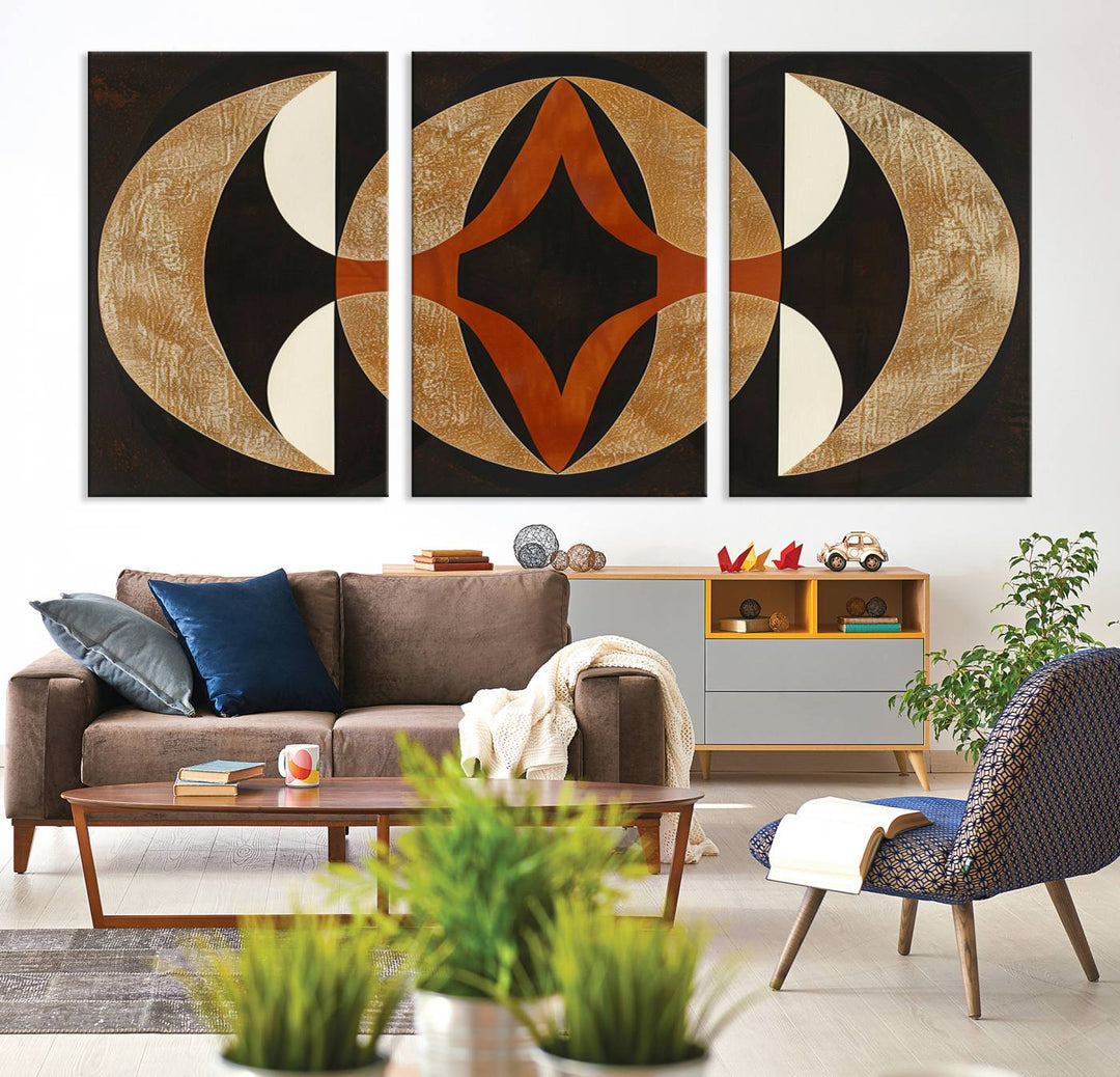 Black Abstract Wall Art Canvas Print