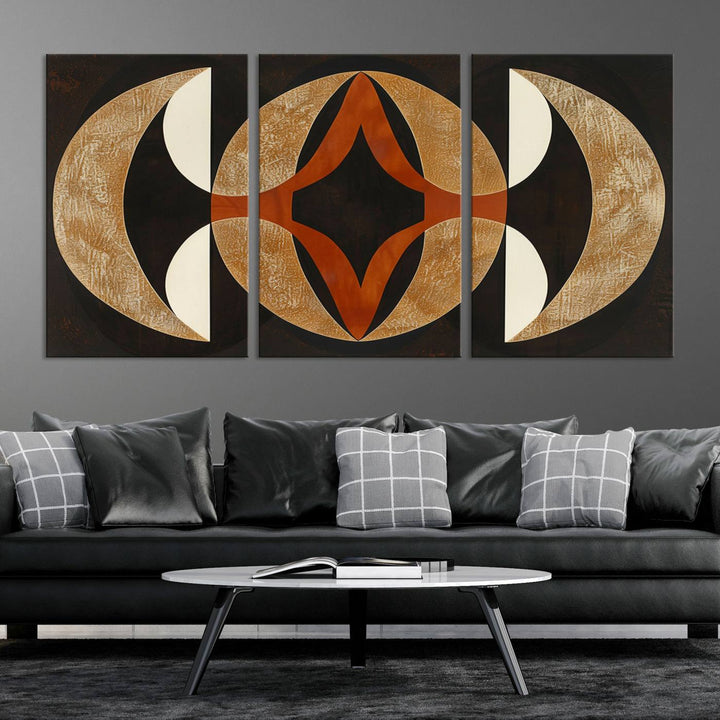 Black Abstract Wall Art Canvas Print