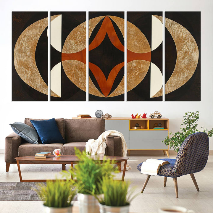 Black Abstract Wall Art Canvas Print