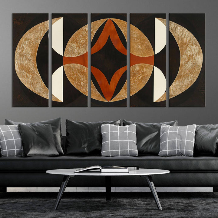 Black Abstract Wall Art Canvas Print