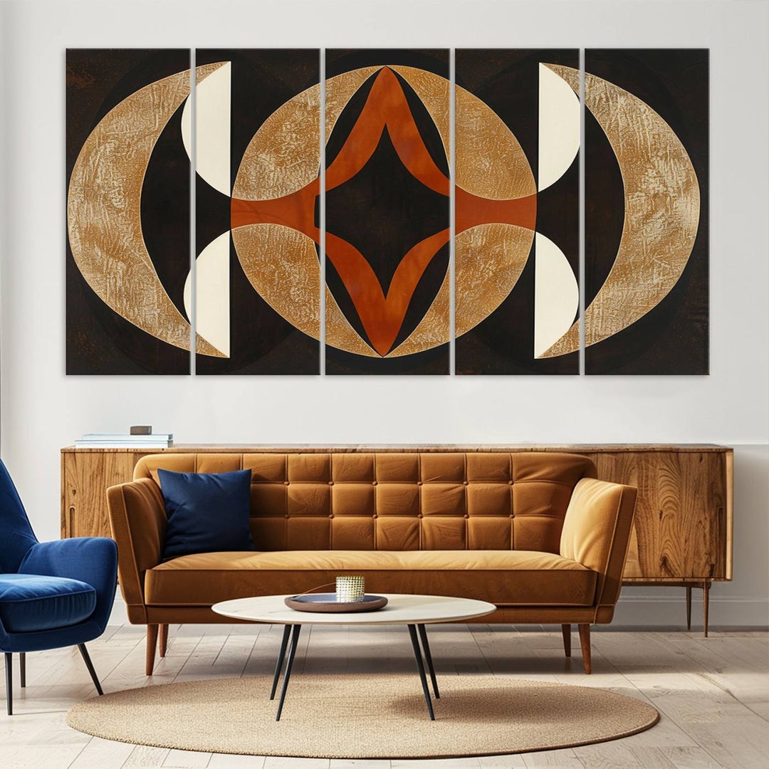 Black Abstract Wall Art Canvas Print