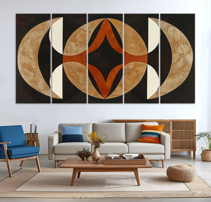 Black Abstract Wall Art Canvas Print