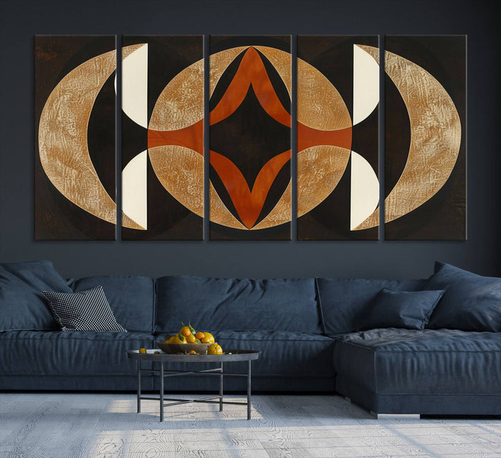 Black Abstract Wall Art Canvas Print