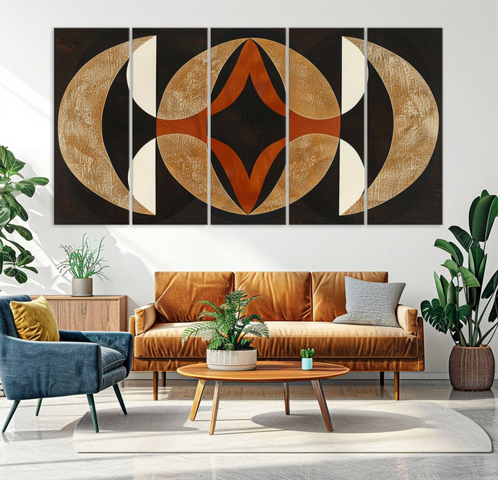 Black Abstract Wall Art Canvas Print