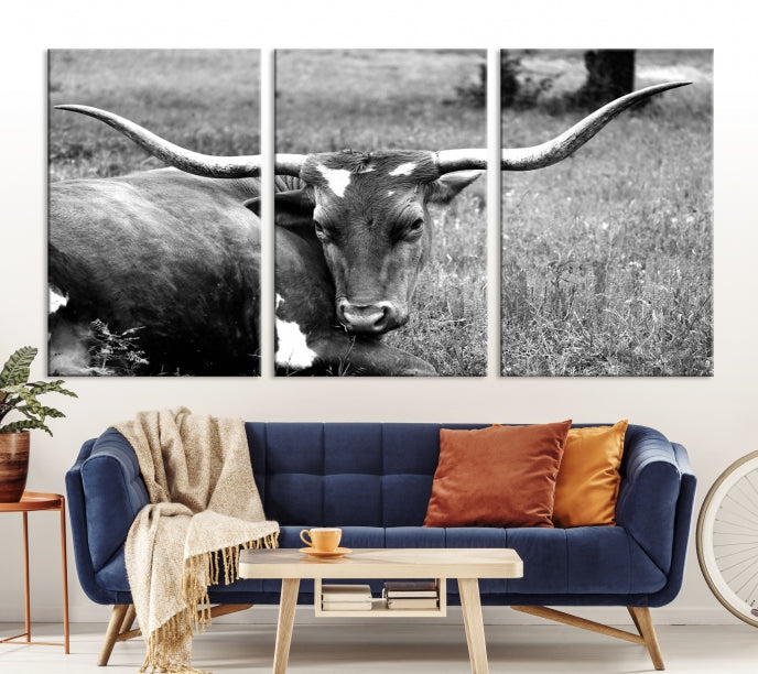 Cow Large Wall Art Canvas Print