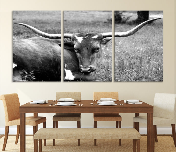 Cow Large Wall Art Canvas Print