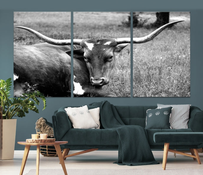 Cow Large Wall Art Canvas Print