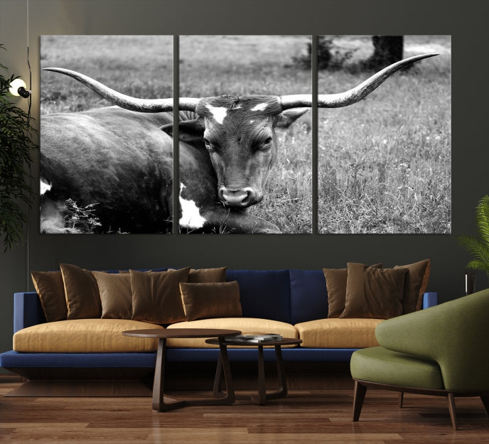 Cow Large Wall Art Canvas Print