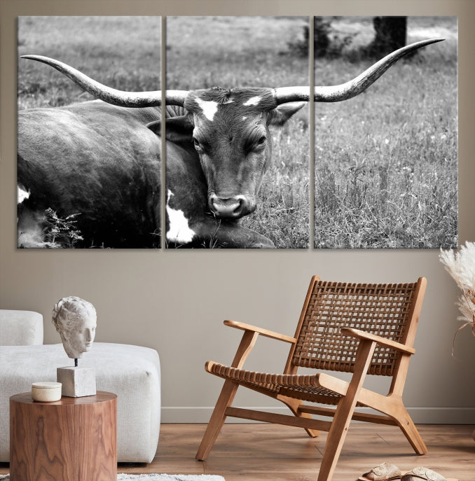 Cow Large Wall Art Canvas Print