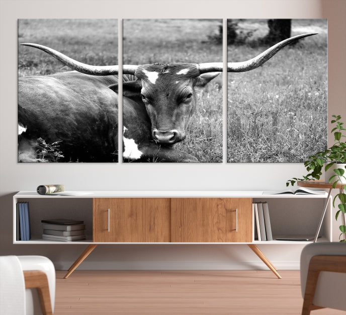 Cow Large Wall Art Canvas Print