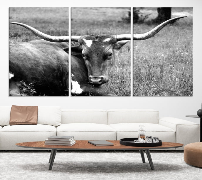 Cow Large Wall Art Canvas Print