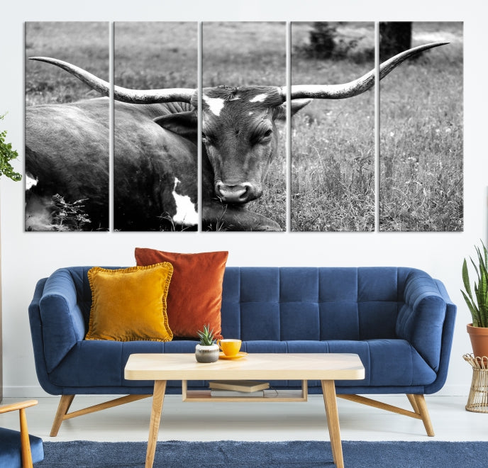 Cow Large Wall Art Canvas Print