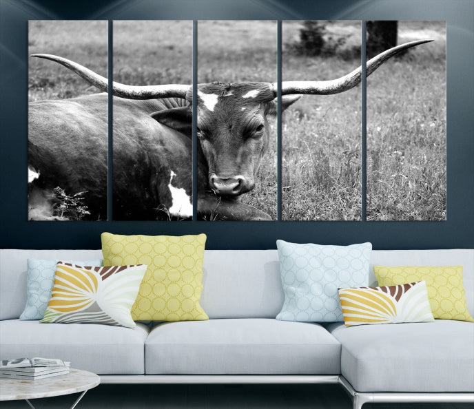 Cow Large Wall Art Canvas Print