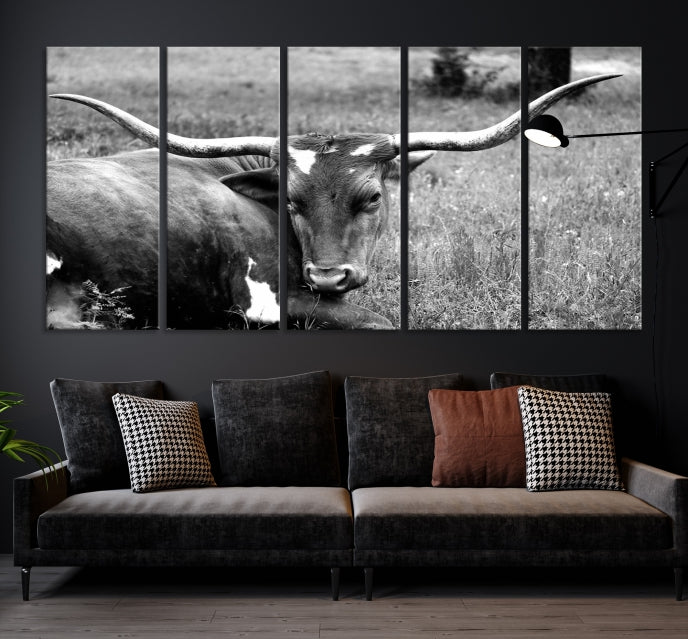 Cow Large Wall Art Canvas Print