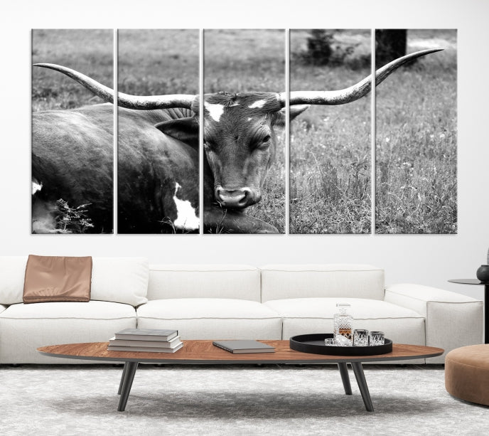 Cow Large Wall Art Canvas Print