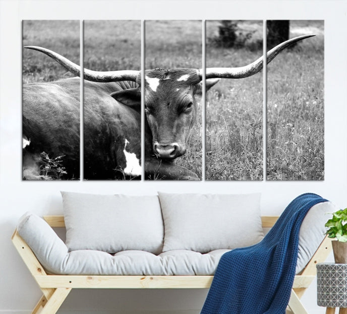 Cow Large Wall Art Canvas Print