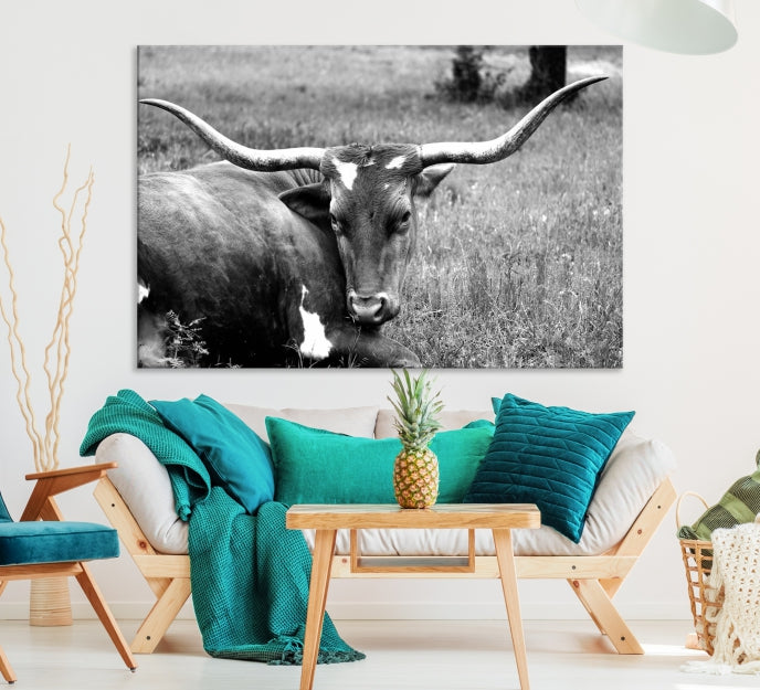 Cow Large Wall Art Canvas Print