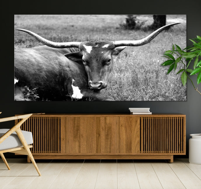 Cow Large Wall Art Canvas Print