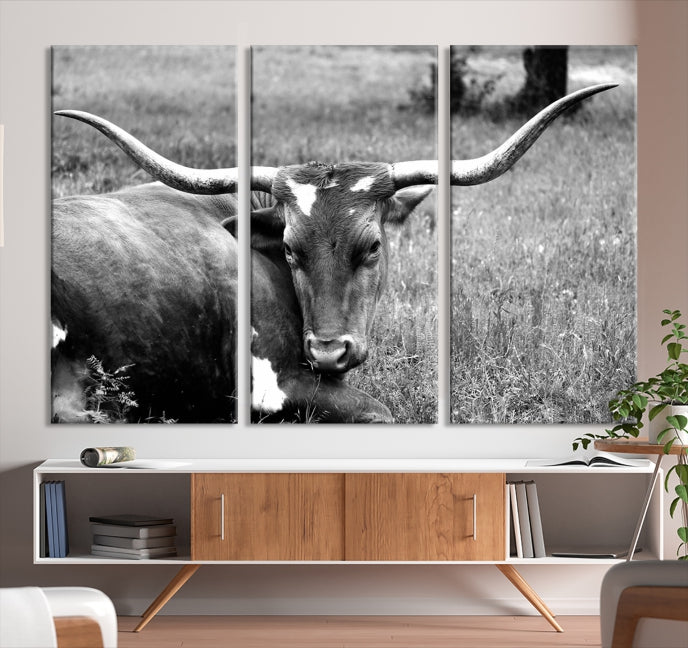 Cow Large Wall Art Canvas Print