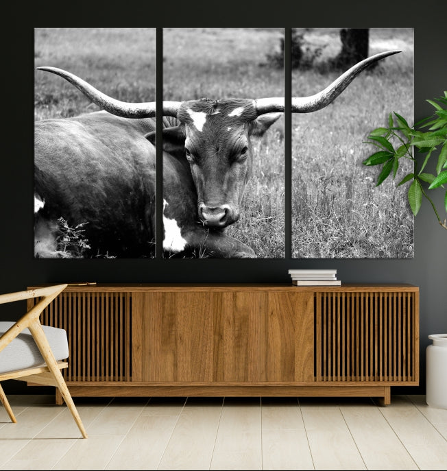 Cow Large Wall Art Canvas Print