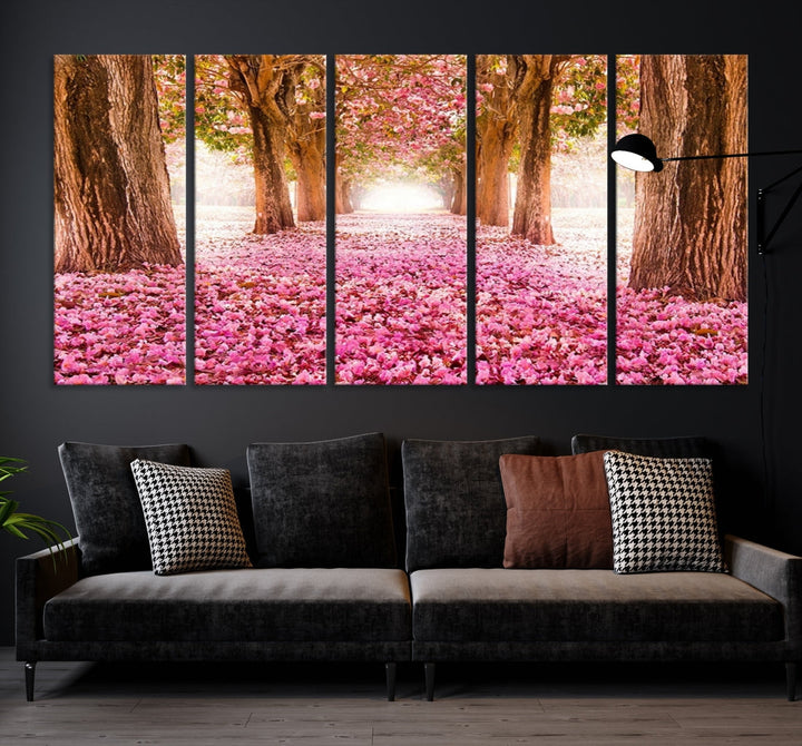 Blossom Cherry Canvas Print Pink Flowers Extra Large Wall Art Nature Prints