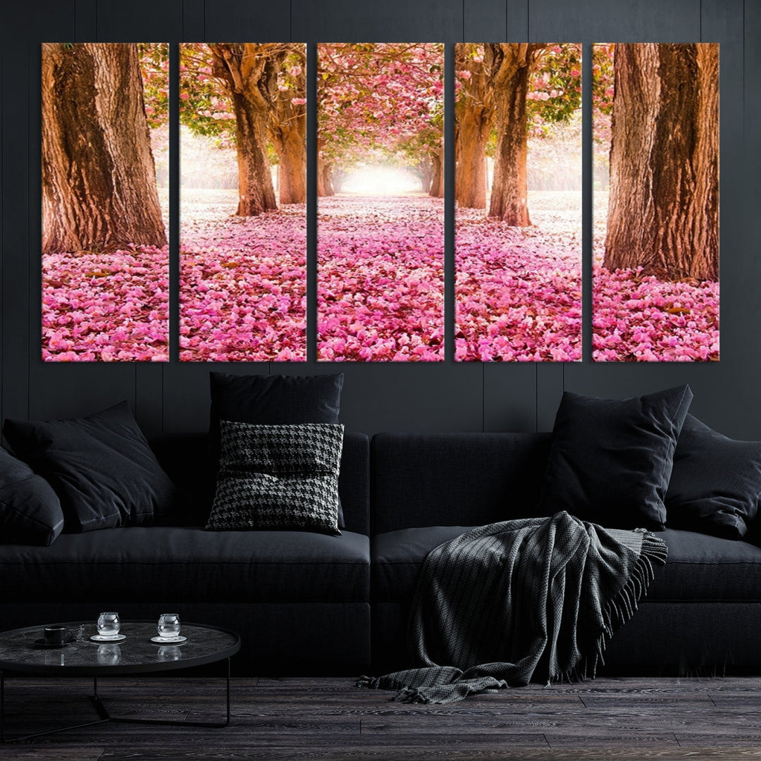 Blossom Cherry Canvas Print Pink Flowers Extra Large Wall Art Nature Prints