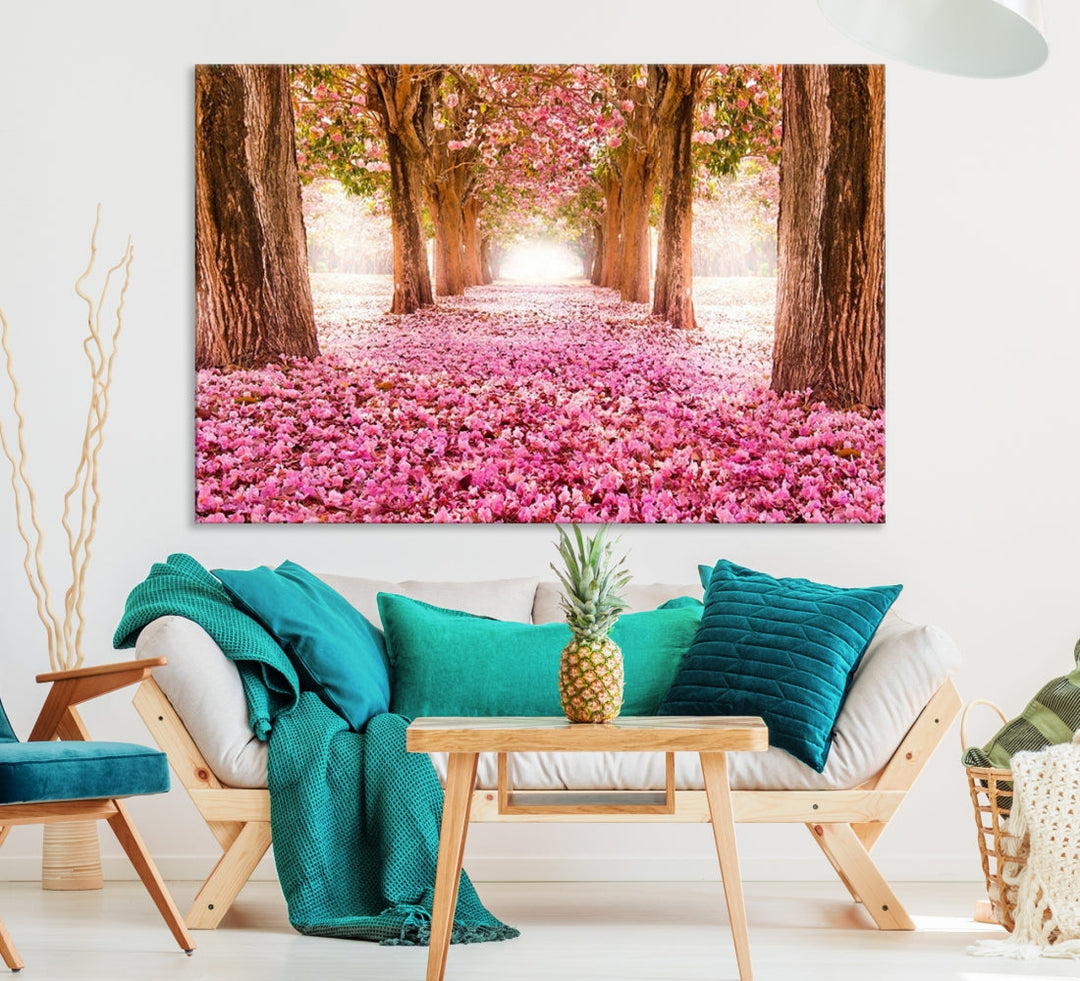 Blossom Cherry Canvas Print Pink Flowers Extra Large Wall Art Nature Prints