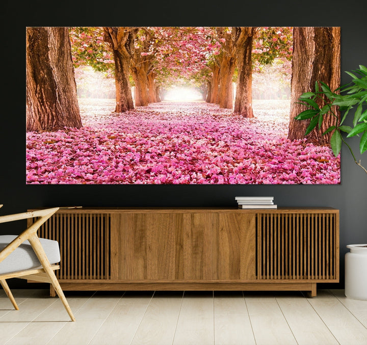 Blossom Cherry Canvas Print Pink Flowers Extra Large Wall Art Nature Prints