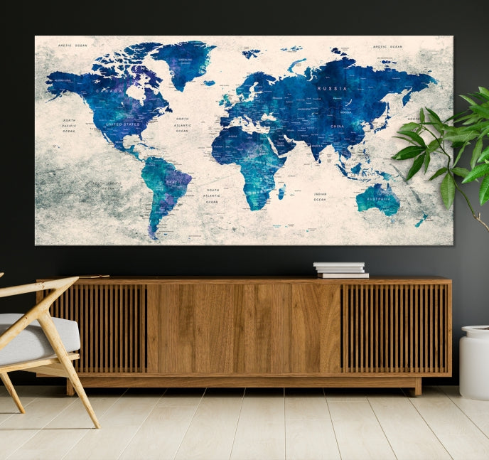 Add a Touch of Style & Function to Your Art Collection with Our World Map Canvas Print Wall Art