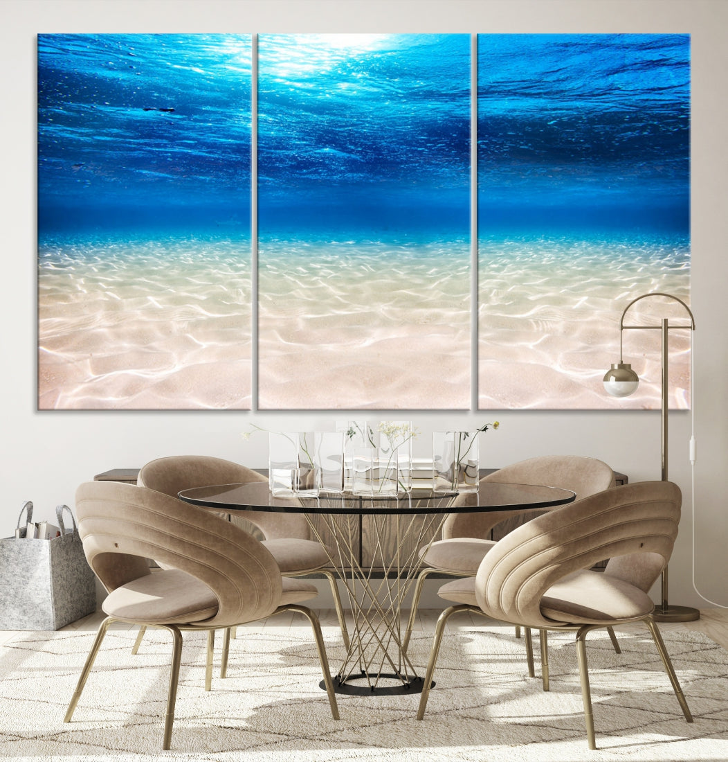 Brilliant Underwater Picture Print Ocean Photo Canvas Wall Art Nautical Decor