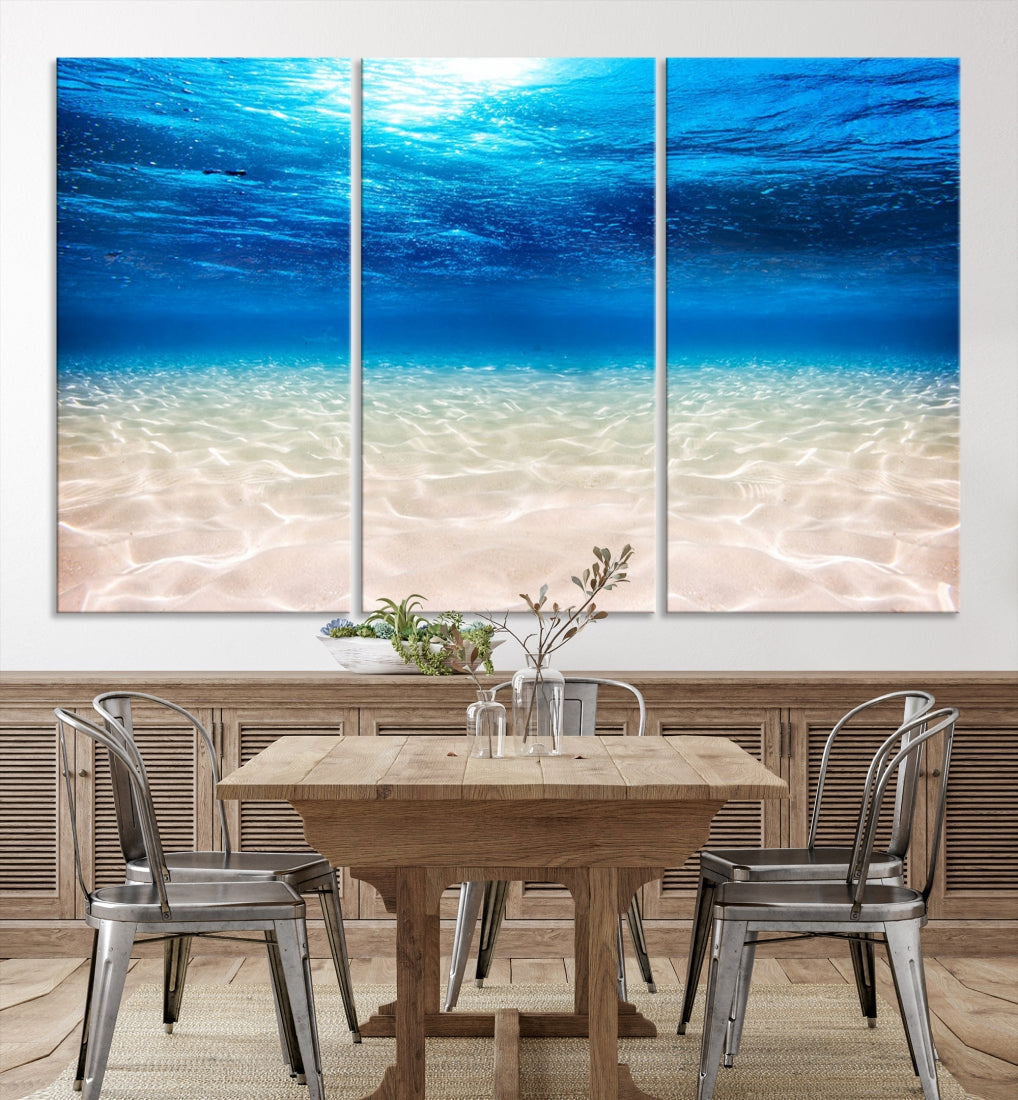 Brilliant Underwater Picture Print Ocean Photo Canvas Wall Art Nautical Decor