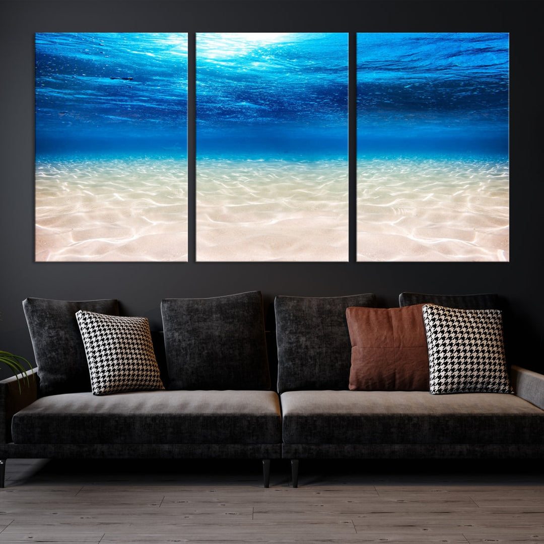 Brilliant Underwater Picture Print Ocean Photo Canvas Wall Art Nautical Decor