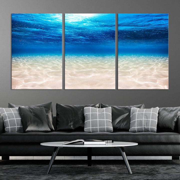 Brilliant Underwater Picture Print Ocean Photo Canvas Wall Art Nautical Decor