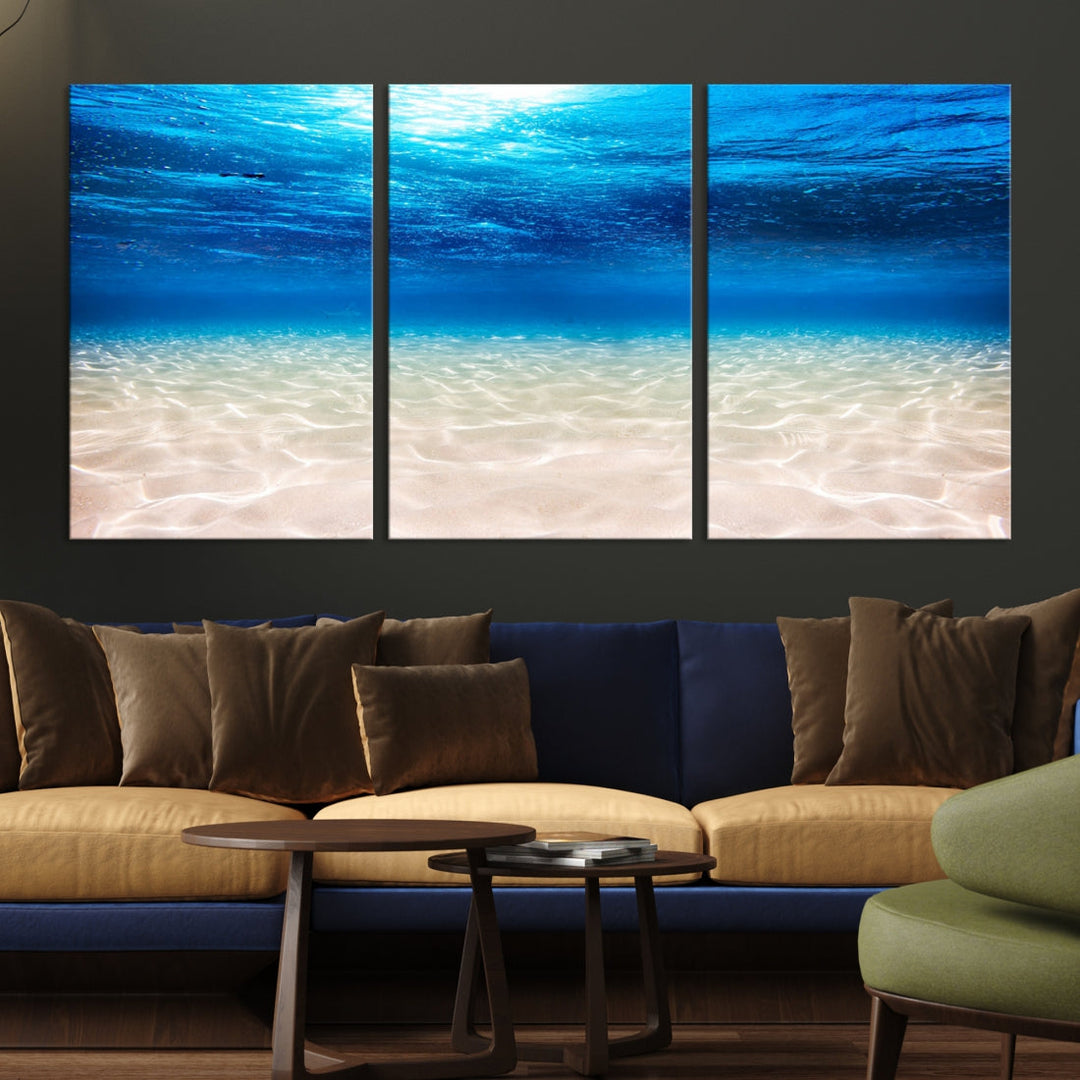 Brilliant Underwater Picture Print Ocean Photo Canvas Wall Art Nautical Decor