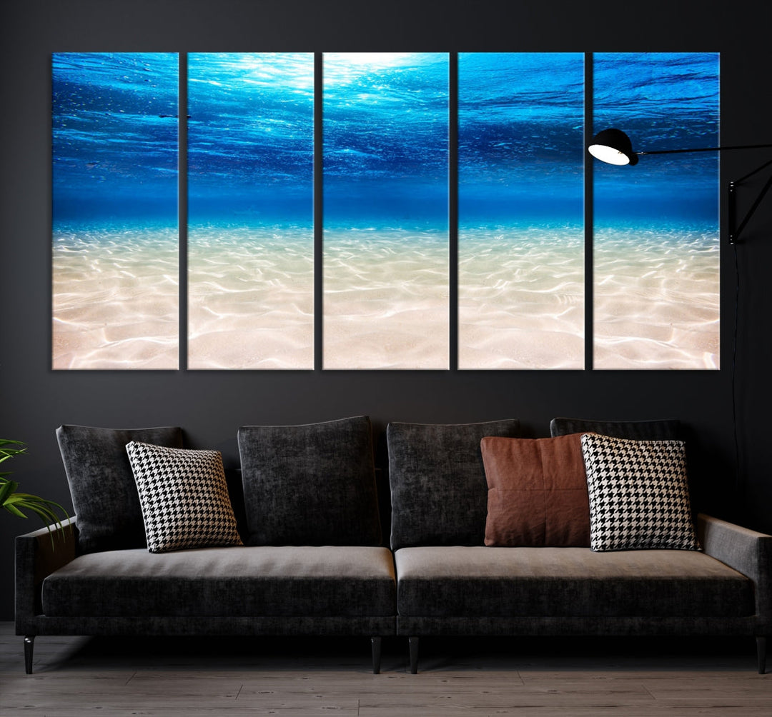 Brilliant Underwater Picture Print Ocean Photo Canvas Wall Art Nautical Decor