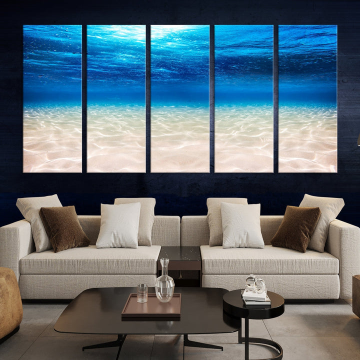 Brilliant Underwater Picture Print Ocean Photo Canvas Wall Art Nautical Decor