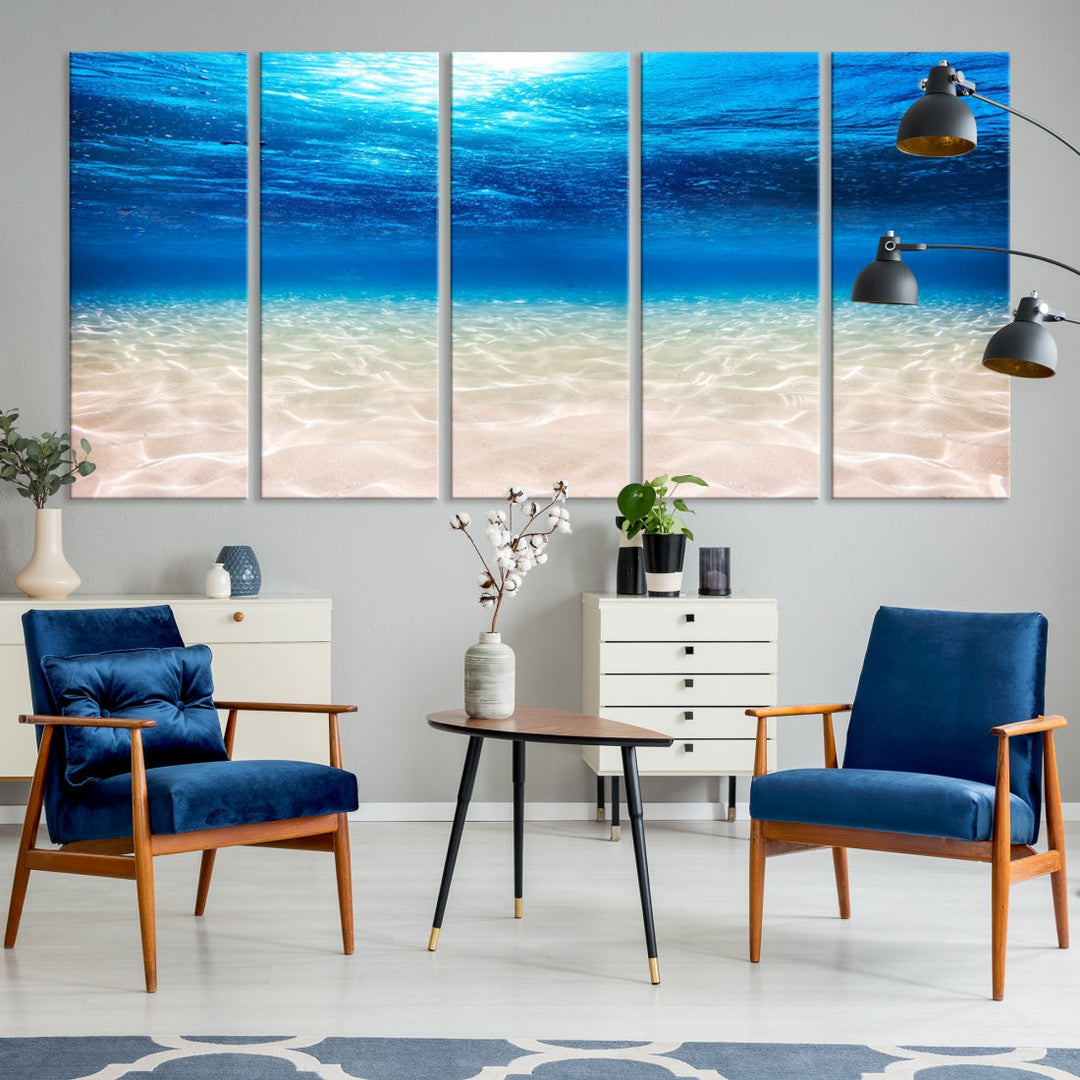 Brilliant Underwater Picture Print Ocean Photo Canvas Wall Art Nautical Decor