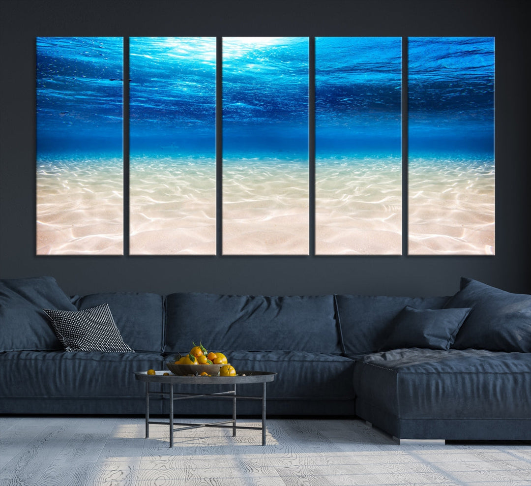 Brilliant Underwater Picture Print Ocean Photo Canvas Wall Art Nautical Decor