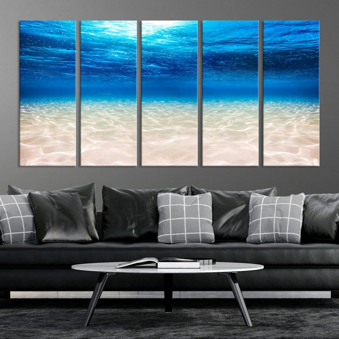 Brilliant Underwater Picture Print Ocean Photo Canvas Wall Art Nautical Decor