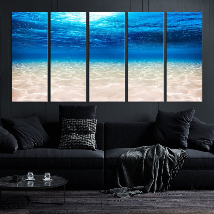 Brilliant Underwater Picture Print Ocean Photo Canvas Wall Art Nautical Decor